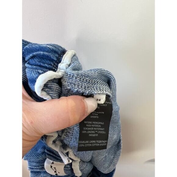 NEW Marant Etoile Titea Waist Elastic Denim Short Women's Blue Size: XS - Picture 6 of 8